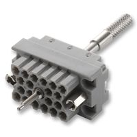 EDAC 516-020-000-401 Connector Housing, Grey, Actuating Screw & Polarizing Hardware, 516, Receptacle, 20 Ways, 3.81 mm