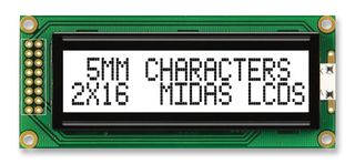 MIDAS DISPLAYS MC21605B6WK-FPTLW-V2