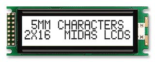 MIDAS DISPLAYS MC21605DC6W-FPTLW-V2