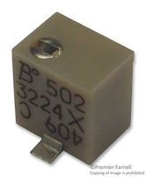 BOURNS 3224X-1-101E Trimmer, Multi Turn, Cermet, Top Adjust, 100 ohm, Surface Mount, 12 Turns