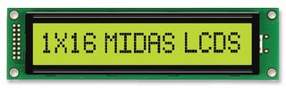 MIDAS DISPLAYS MC11615A6W-SPTLY-V2