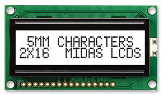 MIDAS DISPLAYS MC21605H6W-FPTLW-V2