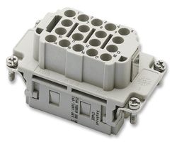 AMPHENOL SINE/TUCHEL C146 10B018 500 10 Heavy Duty Connector, heavymate EE Series, Insert, 18+PE Contacts, E10, Receptacle