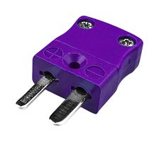 LABFACILITY IM-E-M Thermocouple Connector, Miniature, Purple, Plug, Type E, IEC