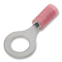 MOLEX 19070-0154 Ring Tongue Terminal, M9, 3/8", 10 AWG, InsulKrimp 19070 Series, Yellow