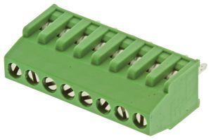 TE CONNECTIVITY - BUCHANAN 282834-8 Wire-To-Board Terminal Block, 2.54 mm, 8 Ways, 30 AWG, 16 AWG, 1.4 mm², Screw