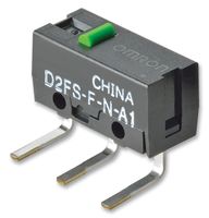OMRON ELECTRONIC COMPONENTS D2FS-F-N-A Microswitch, Ultra Subminiature, Pin Plunger, SPST-NO, Through Hole, 100 mA, 6 VDC