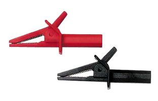 POMONA 5914 Crocodile Clip, Set, 25.4 mm, 10 A, Black, Red