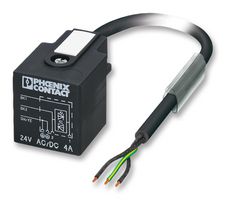 PHOENIX CONTACT 1435014 Sensor Cable, DIN, DIN Valve Connector, Free End, 3 Positions, 10 m, 33 ft