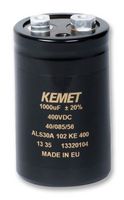 KEMET ALS31A103DE063 Electrolytic Capacitor, Long Life, 10000 µF, 63 V, ± 20%, Screw, 20000 hours @ 85°C