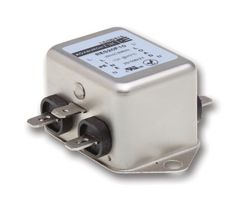 ROXBURGH EMC RES20F10 Power Line Filter, Chassis, General Purpose, 250 VAC, 10 A, Single Phase, 1 Stage, Chassis Mount