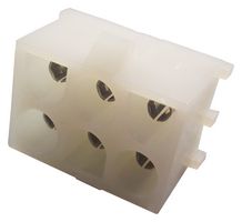TE CONNECTIVITY - AMP 350762-4 Rectangular Power Connector, 6 Contacts, Universal MATE-N-LOK, Through Hole Mount