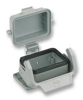HARTING 09 30 006 0318 Heavy Duty Connector, Metal Cover, Low profile, Base, Bulkhead Mount, Aluminium Body, 1 Lever, 6B