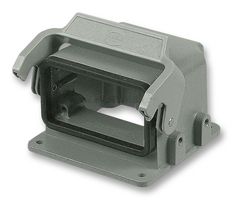 HARTING 09 30 010 0901 Heavy Duty Connector, Motor, Right Angle, Low Profile, Base, Panel Mount, Aluminium Body, 1 Lever