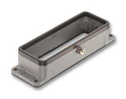 HARTING 09 30 016 0381 Heavy Duty Connector, Central Peg, Low Profile, Base, Bulkhead Mount, Aluminium Body, 1 Lever, 16B