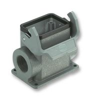 HARTING 19 30 006 0291 Heavy Duty Connector, Dual Side Entry M25, High Profile, Base, Panel Mount, Aluminium Body, 1 Lever