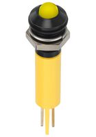 APEM Q8P1BXXHY110E LED Panel Mount Indicator, Yellow, 110 VAC, 8 mm, 20 mA, 2.1 cd, IP67