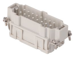MOLEX / GWCONNECT 7316.5963.0 Heavy Duty Connector, 16+PE Signal, 93601, Insert, 16 Contacts, 16B, Plug, Push Lock Pin