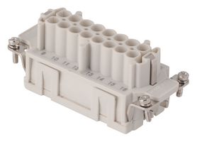 MOLEX / GWCONNECT 7316.5863.0 Heavy Duty Connector, 16+PE Signal, 93601, Insert, 16 Contacts, 16B, Receptacle, Push Lock Socket