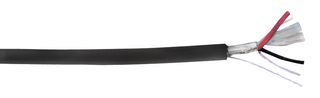 ALPHA WIRE 45462 BK005 Multicore Cable, Xtra Guard® 4, Screened, 2 Core, 20 AWG, 0.56 mm², 100 ft, 30.5 m