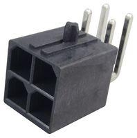 MOLEX 76825-0004 Pin Header, Power, Wire-to-Board, 5.7 mm, 2 Rows, 4 Contacts, Through Hole Right Angle