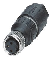PHOENIX CONTACT 1441040 Sensor Connector, IP67, M8, Female, 3 Positions, IDC / IDT Socket, Straight Cable Mount