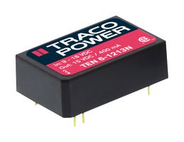 TRACO POWER TEN 6-1215N Isolated Through Hole DC/DC Converter, ITE, DIP, 2:1, 6 W, 1 Output, 24 V