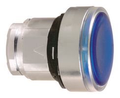 SCHNEIDER ELECTRIC ZB4BH063 Switch Actuator, Push-On/Push-Off, Blue, 22mm Push Button Switches