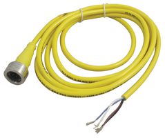 MOLEX 120079-0187 Sensor Cable, BRAD, 90° Ultra-Lock Plug, Free End, 4 Positions, 2 m, 6.56 ft