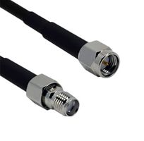 SIRETTA ASMA1000B058L13 RF / Coaxial Cable Assembly, 33 ft, 10 m, RG58, SMA Straight Plug, SMA Straight Socket, 50 ohm