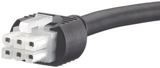 MOLEX 245135-0610 Cable Assembly, OTS, Mini-Fit Jr. Receptacle to Mini-Fit Jr. Receptacle, 6 Ways, 4.2 mm, 2 Row, 1 m