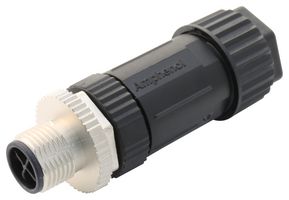 AMPHENOL LTW M12S-04BMMB-SL7002 Sensor Connector, 4 Pole, M12, Plug, M Series, M12, Male, 4 Positions, Screw Pin