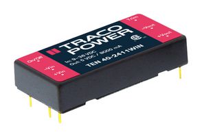 TRACO POWER TEN 40-1223N Isolated Through Hole DC/DC Converter, ITE, DIP, 2:1, 40 W, 2 Output, 15 V