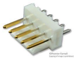 MOLEX 22-11-2052 Pin Header, Wire-to-Board, 2.54 mm, 1 Rows, 5 Contacts, Through Hole Straight, KK 254 6373 Series