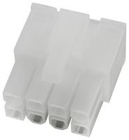 MOLEX 39-01-2080 Connector Housing, Natural, Mini-Fit Jr. 5557 Series, Receptacle, 8 Ways, 4.2 mm