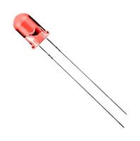 VCC / VISUAL COMMUNICATIONS COMPANY LTH5MM12VFR4100 LED, Red, Through Hole, T-1 3/4 (5mm), 12 mA, 12 V, 625 nm