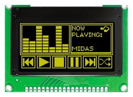 MIDAS DISPLAYS MCOB128064T1V-YP