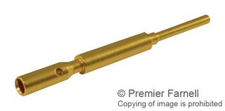 AMPHENOL SINE/TUCHEL SC000262 Circular Connector Contact, MotionGrade M23 Series, Pin, Crimp, 14 AWG, 18 AWG