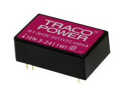 TRACO POWER TEN 3-2413WI Isolated Through Hole DC/DC Converter, ITE, DIP, 4:1, 3 W, 1 Output, 15 V
