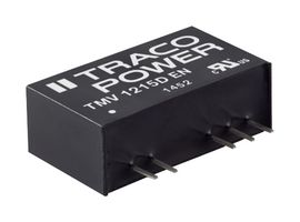 TRACO POWER TMV 0512 EN Isolated Through Hole DC/DC Converter, ITE, SIP, 1:1, 1 W, 1 Output, 12 V