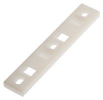 PANDUIT MTP5S-E10-C Cable Tie Mount, Screw, 5.21 mm, Natural, Nylon 6.6 (Polyamide 6.6), 171.5 mm, 12.7 mm
