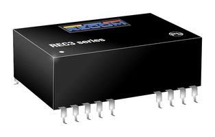 RECOM POWER REC3-0515DR/H1 Isolated Through Hole DC/DC Converter, Medical, DIP, 1:1, 3 W, 2 Output, 15 V