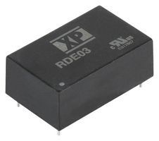 XP POWER RDE03110D15 Isolated Through Hole DC/DC Converter, Railway, Module, 4:1, 3 W, 2 Output, 15 V