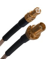 JOHNSON - CINCH CONNECTIVITY 415-0016-MM500 RF / Coaxial Cable Assembly, 19.7 ", 500 mm, RG316, MCX Straight Plug, MCX Bulkhead Jack, 50 ohm