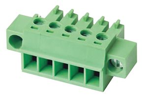 IMO PRECISION CONTROLS 21.1550MF/2-E Pluggable Terminal Block, Flanged, 3.81 mm, 2 Ways, 28 AWG, 16 AWG, 1.5 mm², Screw