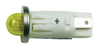 VCC / VISUAL COMMUNICATIONS COMPANY 1091QM7-24V LED Panel Mount Indicator, Yellow, 24 V, 12.7 mm