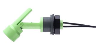 SENSATA / CYNERGY3 LLF77Y100GV Float Switch, LLF70 Series, Horizontal, External Fitting, PVDF, 100 VA, 1 m PTFE Leads