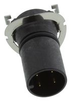 AMPHENOL LTW MSAS-04PMMT-EE0001 Sensor Connector, M Series, M12, Male, 4 Positions, PCB Pin, Straight Panel Mount