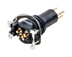 AMPHENOL LTW M8S-04PMMT-EE0001 Sensor Connector, M Series, M8, Male, 4 Positions, PCB Pin, Straight Panel Mount