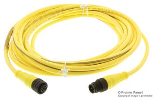 MOLEX 120066-0692 Sensor Cable, BRAD Micro-Change, Micro-Change Plug, Micro-Change Receptacle, 4 Positions, 5 m